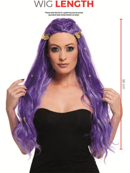 Fortune Teller Wig, Purple  Wholesale