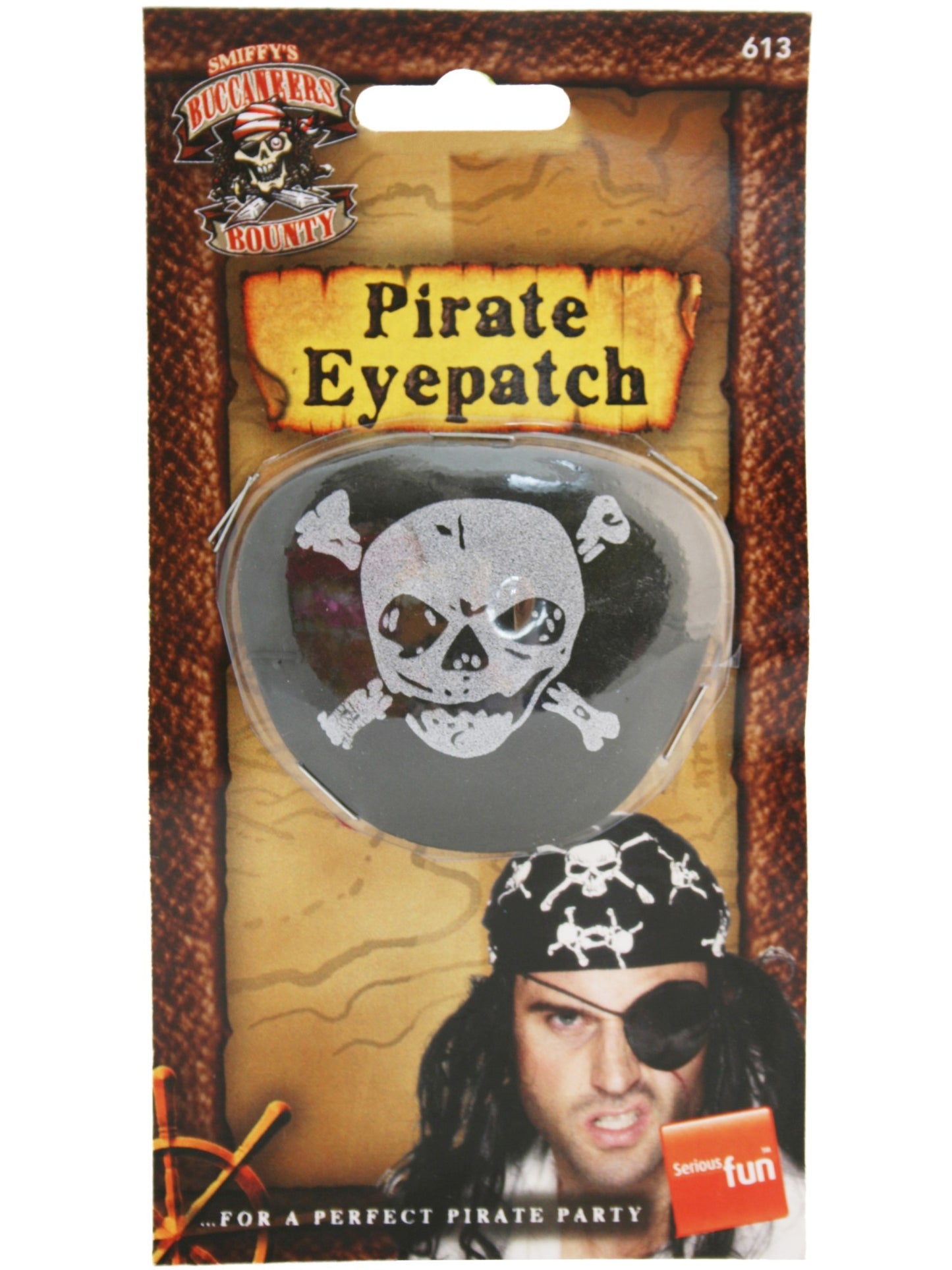 Deluxe Pirate Eyepatch, Black  Wholesale