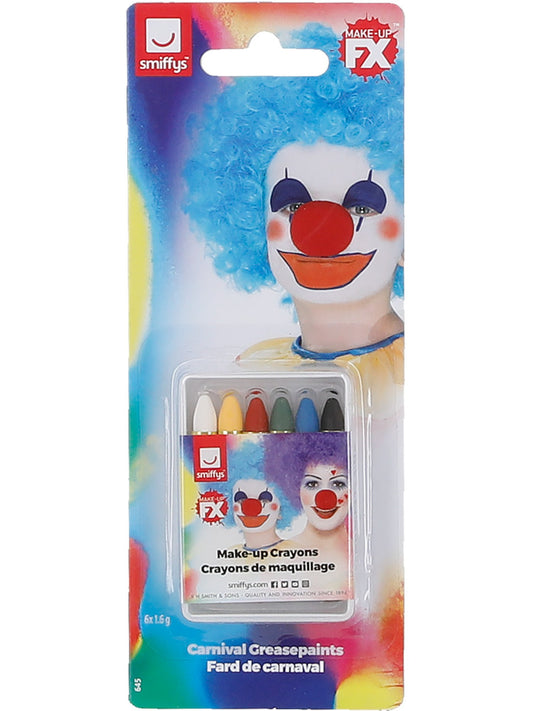 Smiffys Make-Up FX, Carnival Face/Body Crayons,   Wholesale