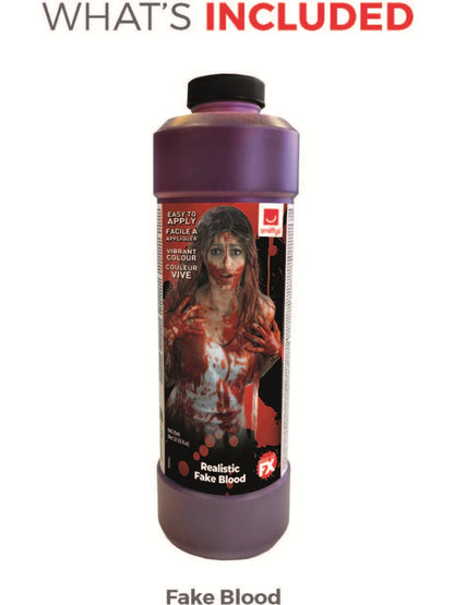Smiffys Make-Up FX, Blood Bottle, 946.35ml  Wholesale
