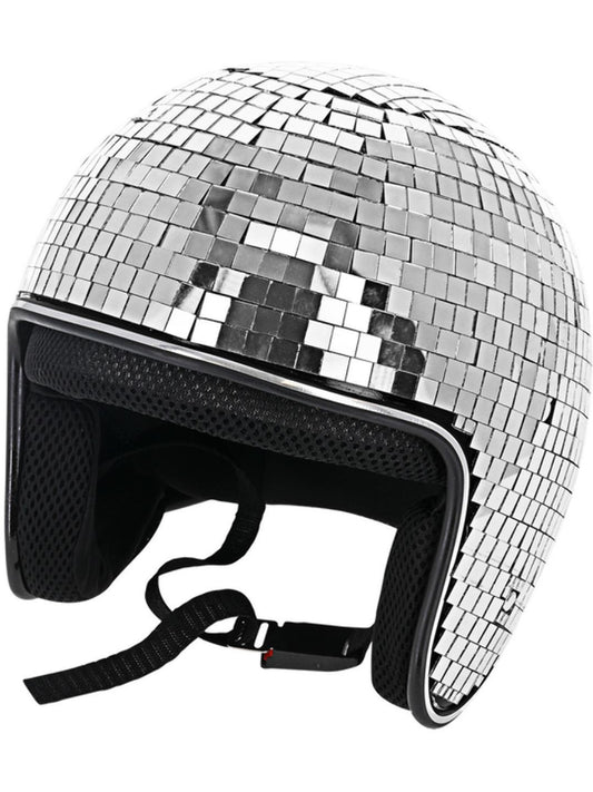 Deluxe Disco Ball Helmet, Silver Wholesale