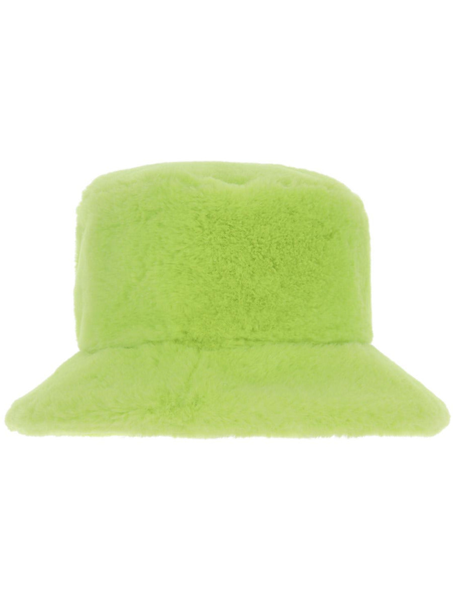 90s Green Fur Bucket Hat Wholesale