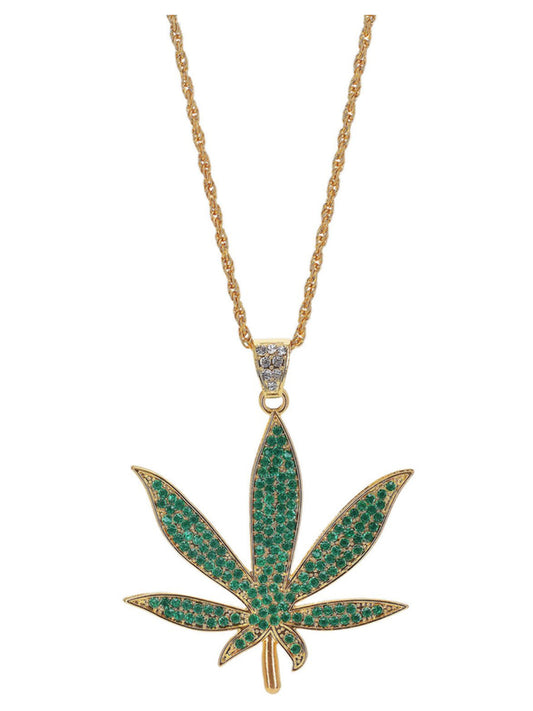 90s Hemp Bling Medallion, Green Diamante Wholesale
