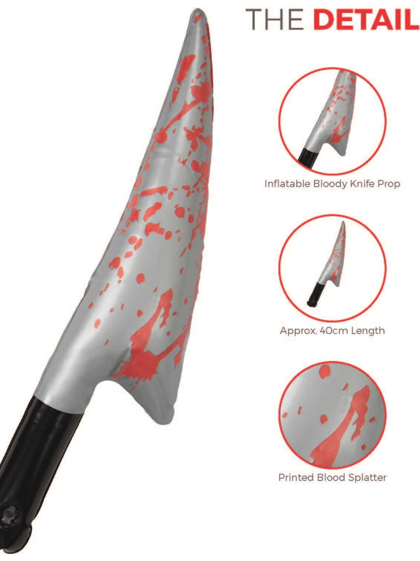 Inflatable Bloody Knife, 40cm  Wholesale