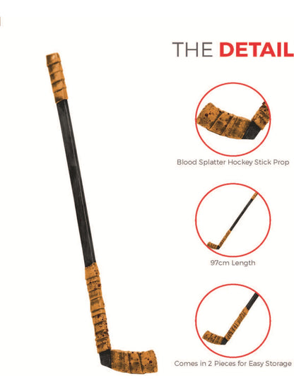 Bloody Hockey Stick Prop, 97cm, 2pcs  Wholesale