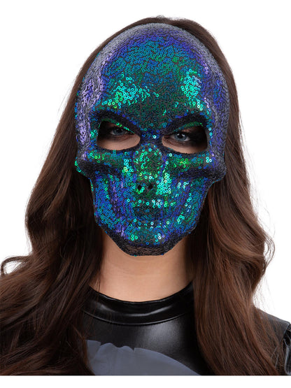 Silver Jewelled Robot Mask  Wholesale