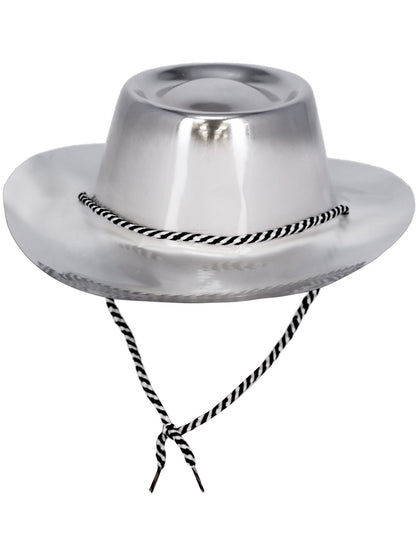 Silver Metallic Cowboy Hat  Wholesale