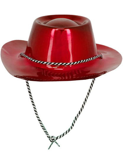 Red Metallic Cowboy Hat  Wholesale