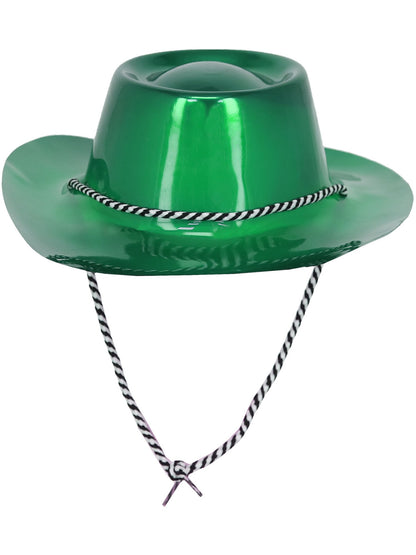 Green Metallic Cowboy Hat  Wholesale