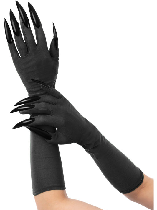Black Cat Gloves with Black Claws  Wholesale
