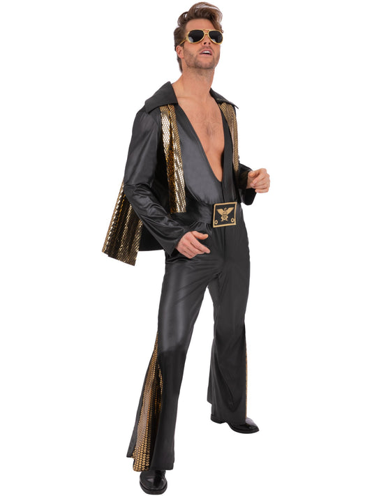 Elvis Black Jumpsuit   Wholesale