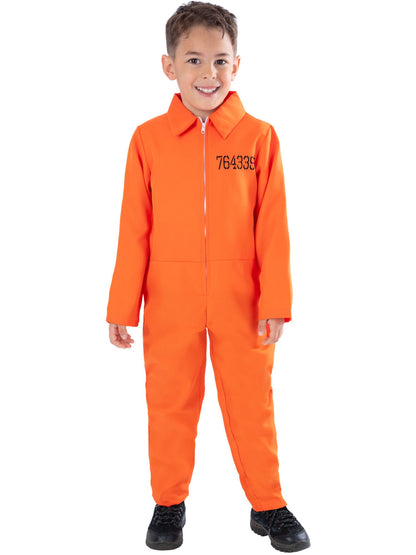 Escaped Prisoner Costume, Orange  Wholesale