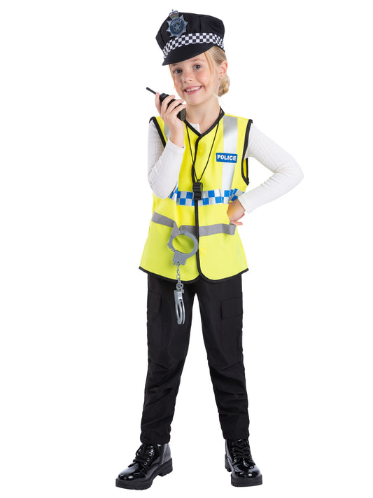 UK Police Kit with Vest,Hat&5 Pieces ToyAccessorie  Wholesale
