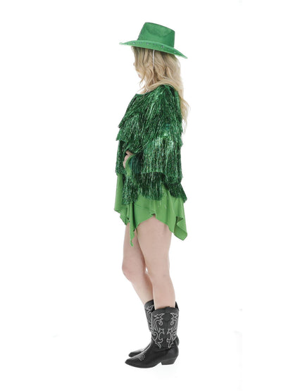 Fever Tinsel Festival Jacket, Green  Wholesale