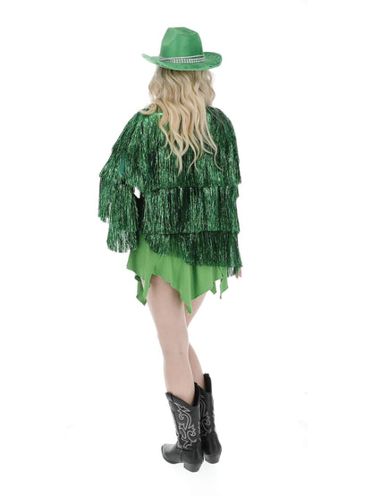 Fever Tinsel Festival Jacket, Green  Wholesale