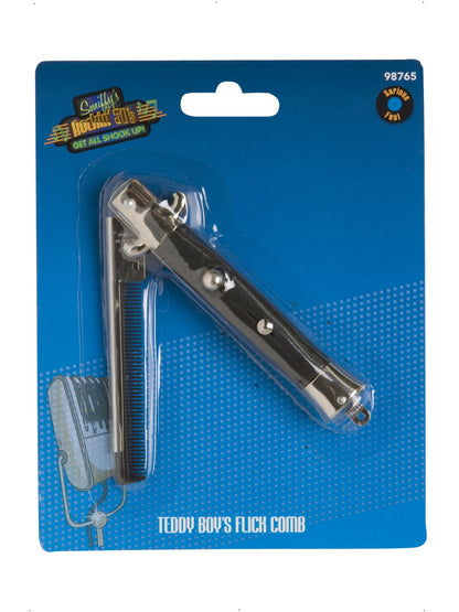 50s Style Teddy Boy Flick Comb, Black  Wholesale