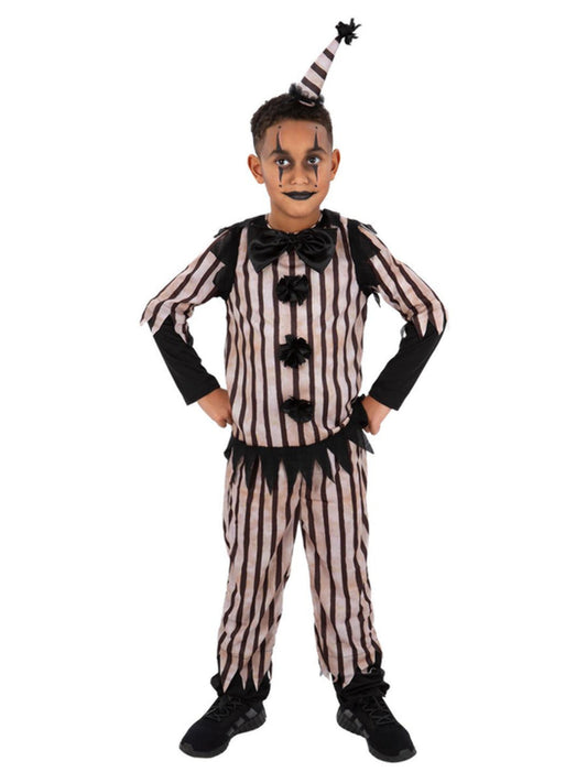 Dark Vintage Clown Costume Boys