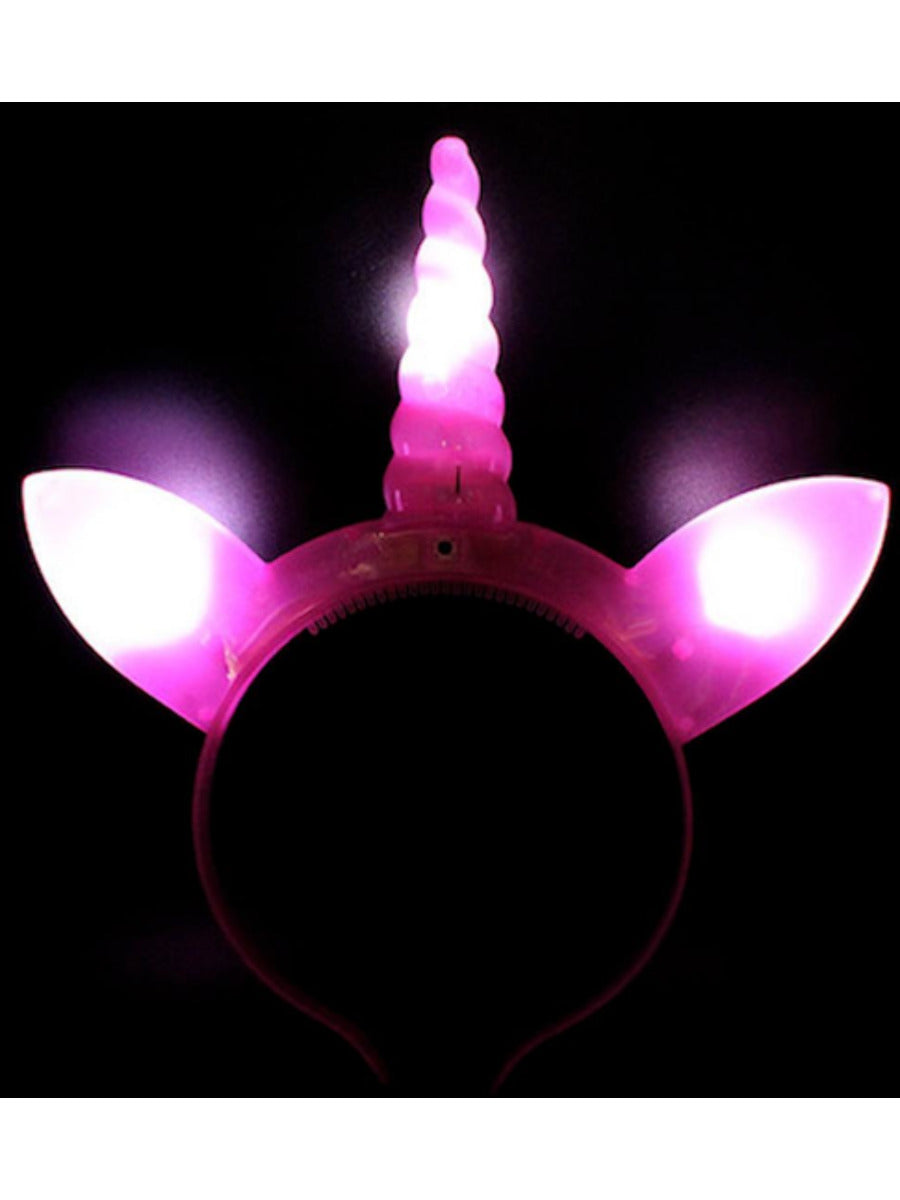 LED Light Up Unicorn Head Boppers, Assorted Wholesale