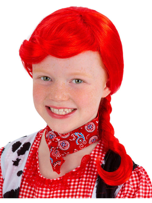 Cowgirl Plait Wig, Red Wholesale