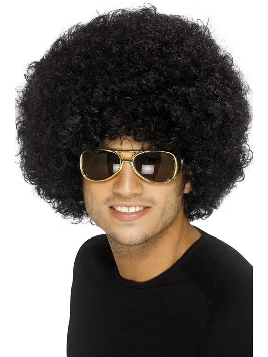 70s Funky Afro Wig, Black Wholesale