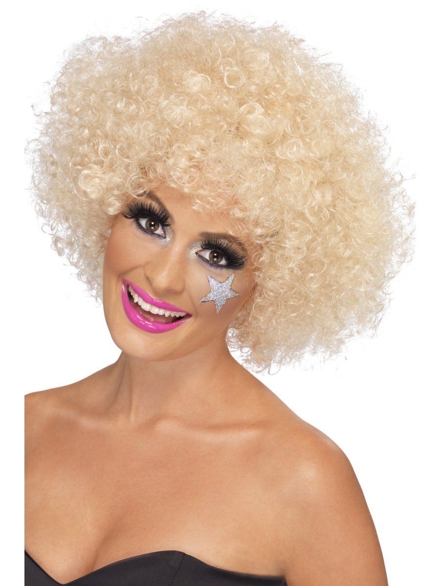 70s Funky Afro Wig, Blonde Wholesale