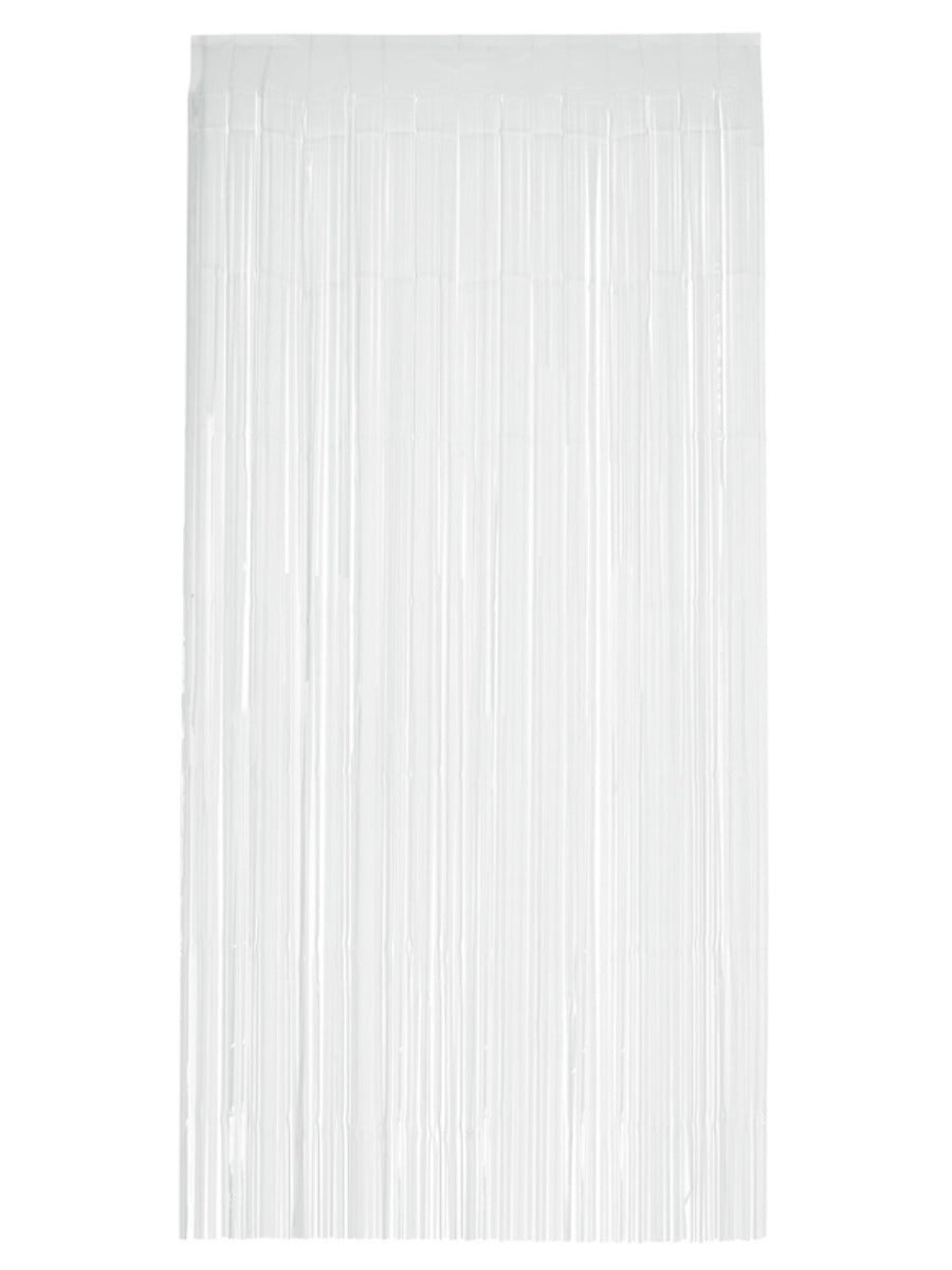 Matt Fringe Curtain Backdrop, White Wholesale