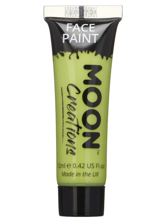 Moon Creations Face & Body Paint, Lime Green, 12ml Single