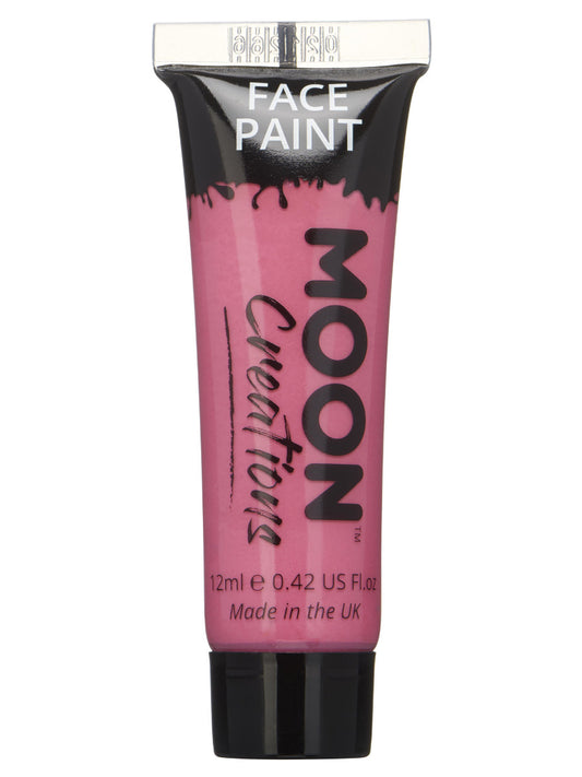 Moon Creations Face & Body Paint, Bright Pink, 12ml Single