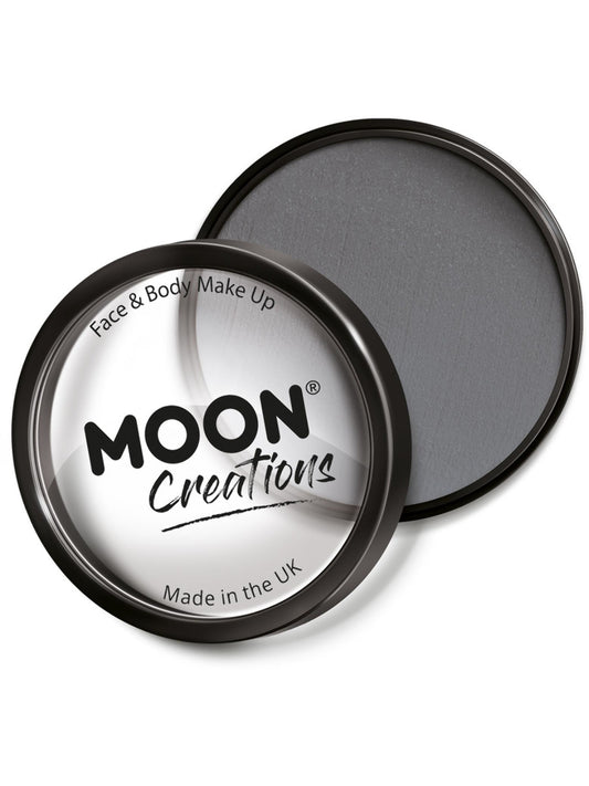 Moon Creations Pro Face Paint Cake Pot, Dark Grey, 36g Single
