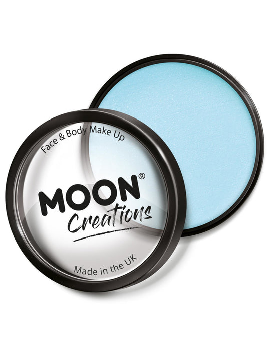 Moon Creations Pro Face Paint Cake Pot, Light Blue, 36g Single