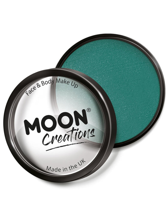 Moon Creations Pro Face Paint Cake Pot, Teal, 36g Single