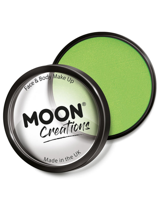 Moon Creations Pro Face Paint Cake Pot, Light Green, 36g Single