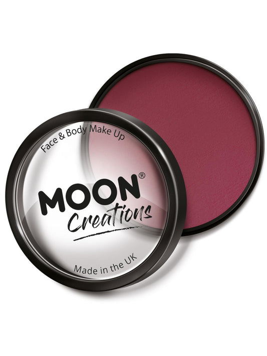Moon Creations Pro Face Paint Cake Pot, Dark Pink, 36g Single