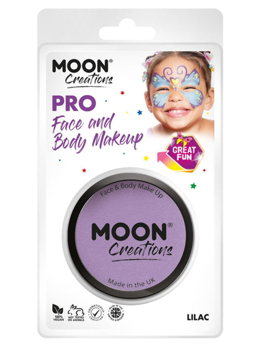 Moon Creations Pro Face Paint Cake Pot, Lilac, 36g Clamshell