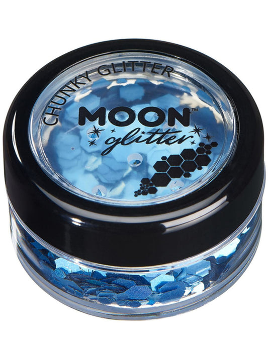 Moon Glitter Holographic Chunky Glitter, Blue, Single, 3g