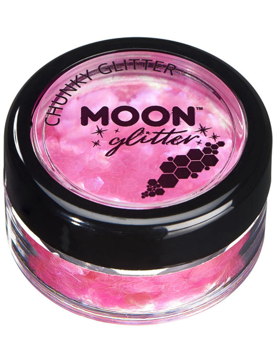 Moon Glitter Iridescent Chunky Glitter, Pink, Single, 3g