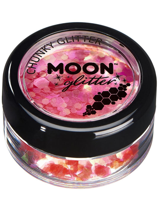 Moon Glitter Iridescent Chunky Glitter, Cherry, Single, 3g