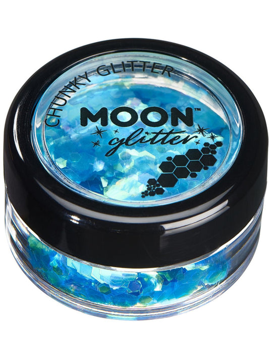 Moon Glitter Iridescent Chunky Glitter, Blue, Single, 3g