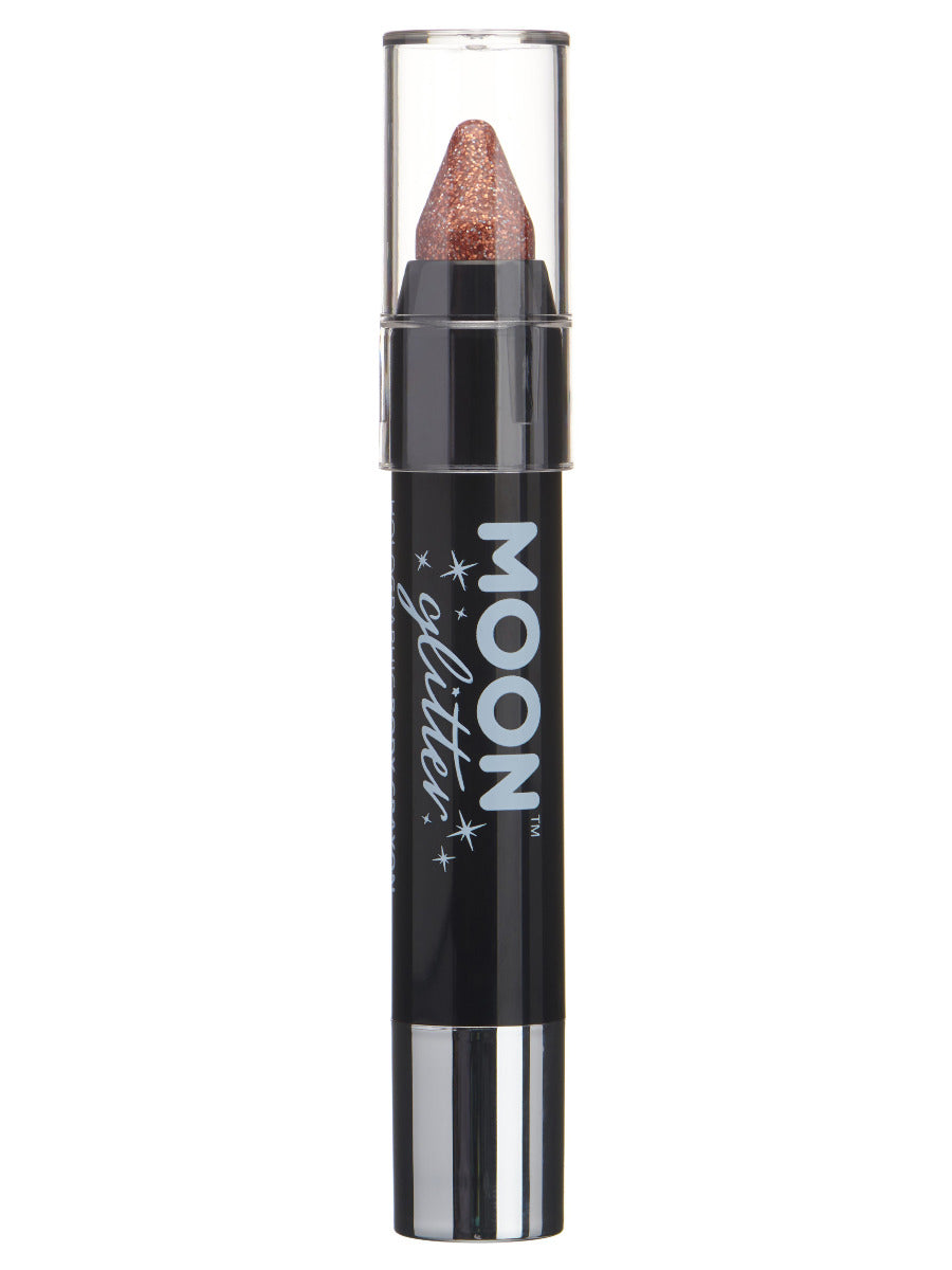 Moon Glitter Holographic Body Crayons, Rose Gold, Single, 3.2g