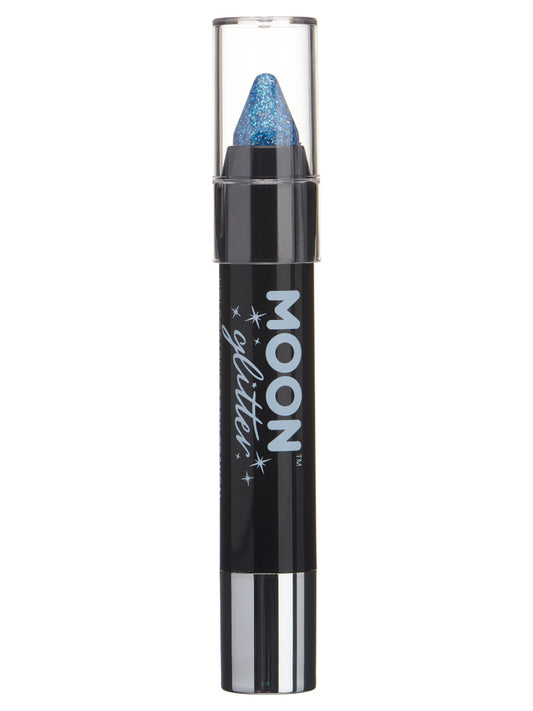 Moon Glitter Holographic Body Crayons, Blue, Single, 3.2g