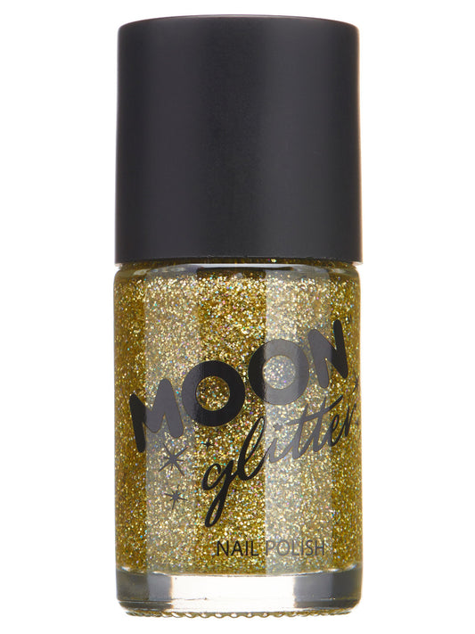 Moon Glitter Holographic Nail Polish, Gold, Single, 14ml