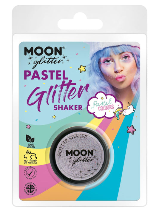 Moon Glitter Pastel Glitter Shakers, Lilac, Clamshell, 5g