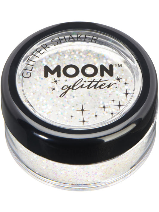 Moon Glitter Iridescent Glitter Shakers, White, Single, 5g