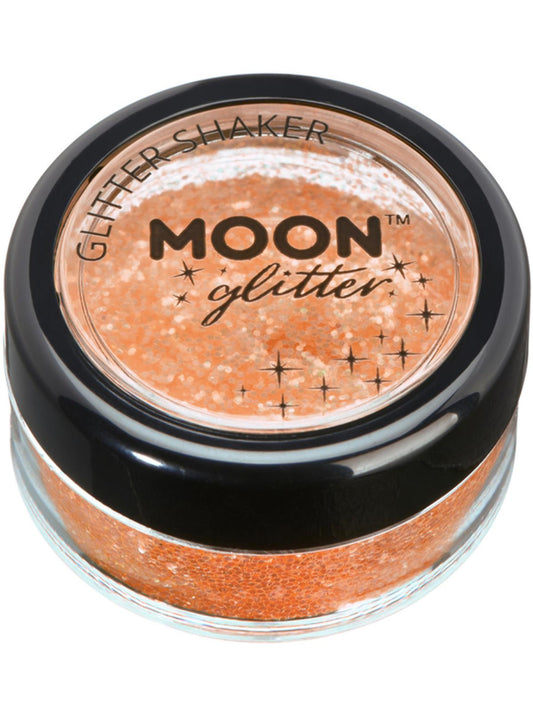 Moon Glitter Iridescent Glitter Shakers, Orange, Single, 5g