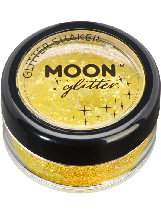 Moon Glitter Iridescent Glitter Shakers, Yellow, Single, 5g