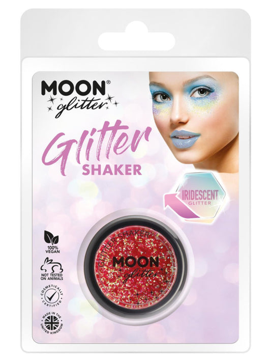 Moon Glitter Iridescent Glitter Shakers, Cherry, Clamshell, 5g