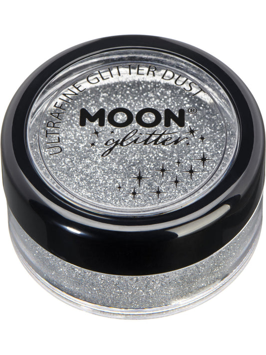 Moon Glitter Classic Ultrafine Glitter Dust, Silve, Single, 5g