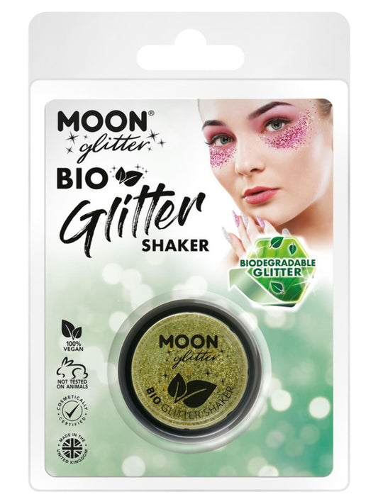 Moon Glitter Bio Glitter Shakers, Gold, Clamshell, 5g