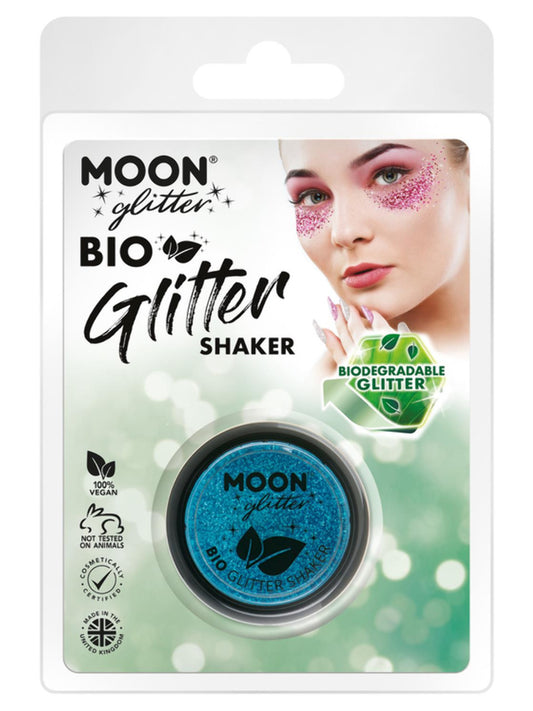Moon Glitter Bio Glitter Shakers, Blue, Clamshell, 5g