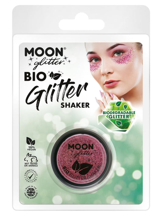 Moon Glitter Bio Glitter Shakers, Pink, Clamshell, 5g